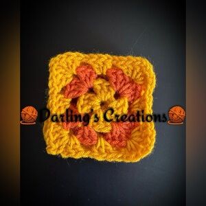 Granny Squares Crocheted Trimmed Handmade 24pcs